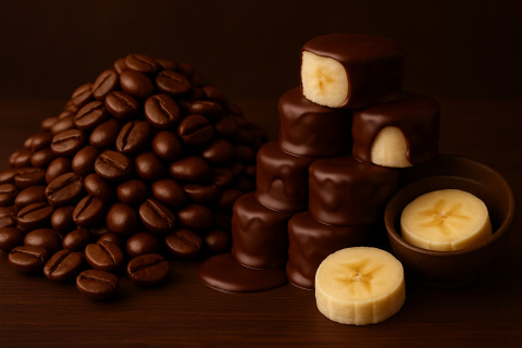 Kawa smakowa Banan w czekoladzie Kawa smakowa Banan w czekoladzie